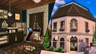 Café + Bakery with an Upstairs Apartment | The Sims 4 Businesses & Hobbies Speed Build