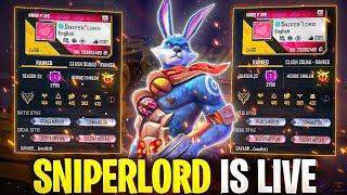 SNIPERLORD IS LIVE  FACECAM AND HANDCAM PLAYING FREE FIRE #raistar #gyangaming #sniperlord #freefire