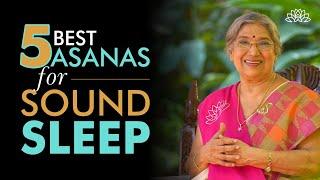 5 relaxing and calming asanas to do in bed for a good sleep | Dr. Hansaji Yogendra