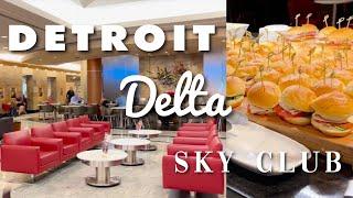 Detroit Delta Sky Club Lounge - Detroit from the air