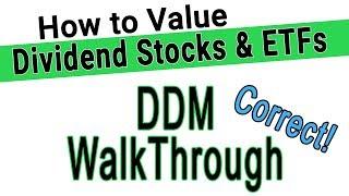 Dividend Discount Formula - A Great Way to Value Dividend Stocks & ETFs