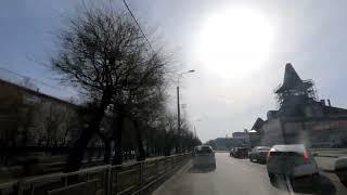 Дорога от п Овинный до ул. Попова г Красноярск апрель 2022г