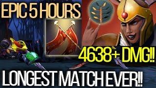 5 HOURS EPIC MATCH! LONGEST GAME IN DOTA 2 HISTORY - LC 4638+ DUEL DAMAGE!