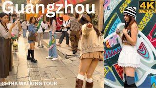 【4K HDR】 Most fashionable Street in Guangzhou, China | China Walking Tour