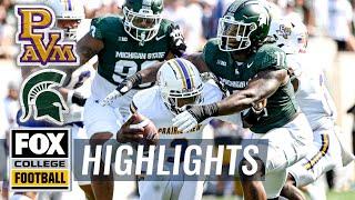 Prairie View A&M Panthers vs. Michigan State Spartans Highlights | FOX College Football