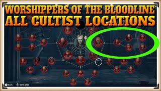 Assassin's Creed Odyssey All WORSHIPPERS OF THE BLOODLINE Cultist Locations - Cult Unmasked Trophy