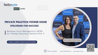 Revenue Cycle Management (RCM) for Therapy Business Owners Part II