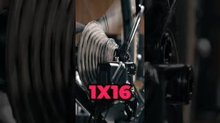 First ever 1x16 drivetrain  #cycing #shorts