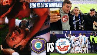 HISTORISCHER LAST MINUTE SIEG! OSTDUELL ESKALIERT... Erzgebirge Aue - Hansa Rostock Stadion Vlog