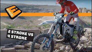 250 vs 250F 2 Stroke vs 4 Stroke Endurocross Shootout!