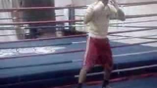 Romanian boxer LUCIAN BUTE shadow boxing 11.03.2006