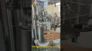 Semi-Automatic nitrogen flushing can sealing machine,Nitrogen can sealer machine for tin container