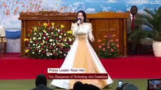 Praise leader Rose han from Manmin central church offer a song in Swahili_Nairobi Manmin church_2016