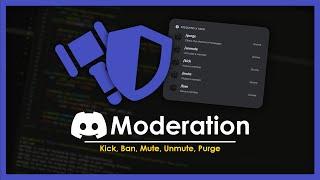 [NEW] Discord Moderation Commands using Discord.PY | Kick, Ban, Mute, Purge