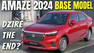 Honda Amaze 2025 Base Model - Next Level! | Honda Amaze 2025 V Model | New Amaze Base Model