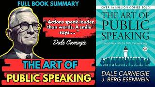 The Art of Public Speaking Book Summary|Actions speak louder|(by Dale Carnegie )| AudioBook