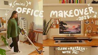 2023 Mini Home Office Makeover! | Declutter and Decorate With Me!