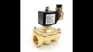 2W250-25 2'' DN25 2 Way Normally Closed Brass Water Electric Solenoid Valve 12V 24V DC 110V 220V AC