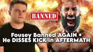 FOUSEY BANNED AGAIN + HE DISSES KICK IN AFTERMATH! #fousey #eddiecraven  #kickstreaming