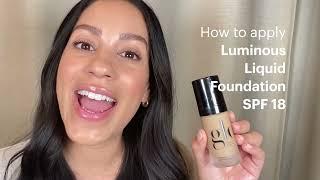 How to Apply Liquid Foundation - Step by Step Instructions by Glo Skin Beauty