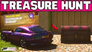 Forza Horizon 5-How to complete Treasure hunt SUSPENSION Of DISBELIEF-Spring Treasure hunt Series 34