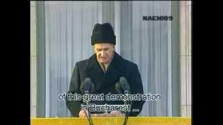 Nicolae Ceausescu LAST SPEECH