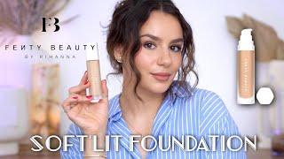 FENTY BEAUTY: Soft’Lit Naturally Luminous Foundation- Full Day Wear Test + Check Ins ||Tania B Wells