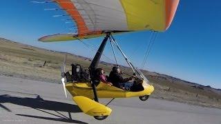 Ultralight Trike ULTRA short flight! Shortfield takeoff, flight, shortfield landing at R/C Airfield!