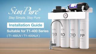 Installation: SimPure T1 400 Series Under-Sinks Tankless Reverse Osmosis Water System #simpure