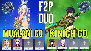 F2P Duo Mualani C0 Yaxche R5 & Kinich C0 Earth Shaker R5 Spiral Abyss 5.0 Floor 12 Genshin impact