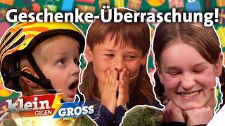 So riesig freuen sich die "Klein gegen Groß“-Kinder über ihre Geschenke