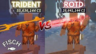 Trident Rod vs Rod Of The Depths | Which one is better For Farming? | Fisch