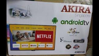 AKIRA 43MS140 43 Inch Android 11.0 Full HD LED TV  Unboxing  Review.!