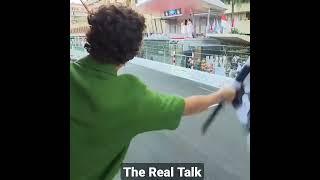 Tom Holland waves chequered flag at the Monaco GP 2023 #f1 #shorts #tomholland
