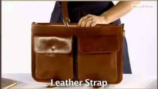 Mens Leather Satchel for Men - The Jesolo by Maxwell Scott