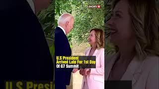 Meloni Jokes On Biden's Delay,  'You Shouldn't Leave A Woman Waiting'| G7 Summit | N18S #meloni