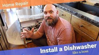 Install a Dishwasher Like a Boss - Home Repair - Josh's Garage