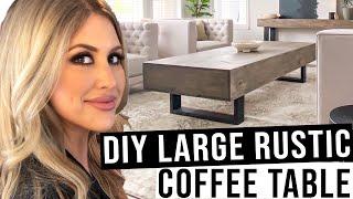 DIY Large Rustic Coffee Table | Wooden Coffee Table Tutorial