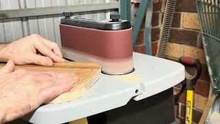 Using a Sherwood Oscillating Sander with Sherwood Dust Extractor from Timbecon for the first time