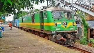 Furious Green monster WAG-9 with freight action | indian railway