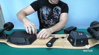 How To Charge The Skateboard And Remote || Vestar Skateboards