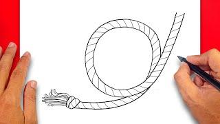 How to draw Rope - Easy Drawing Rope