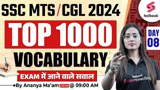 SSC MTS/ CGL 2024 Top 1000 Vocabulary SSC MTS English Vocabulary 2024 || By Ananya Maam