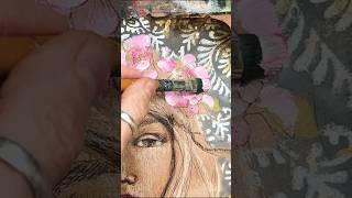 How to art journal painted fairy art #art #fairy #fairyart #howtojournal #artjournal