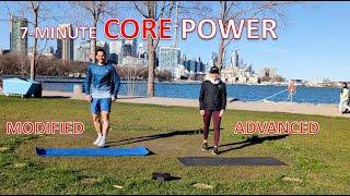 7 Minute Core POWER Workout || Modified and Advanced || Follow Along