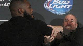 Jon Jones and Daniel Cormier Brawl  (Complete Fight)