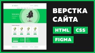  Верстка сайта с нуля для начинающих | HTML, CSS Flexbox & Grid, VS Code, Figma