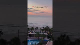 Beautiful beach views from Galveston, TX