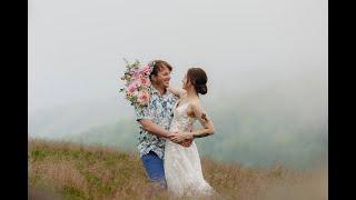 Romantic Foggy Roan Mountain Elopement