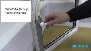 Instruction Video - How to install a Highline window control system to a top-hung window or vent